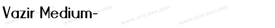 Vazir Medium字体转换